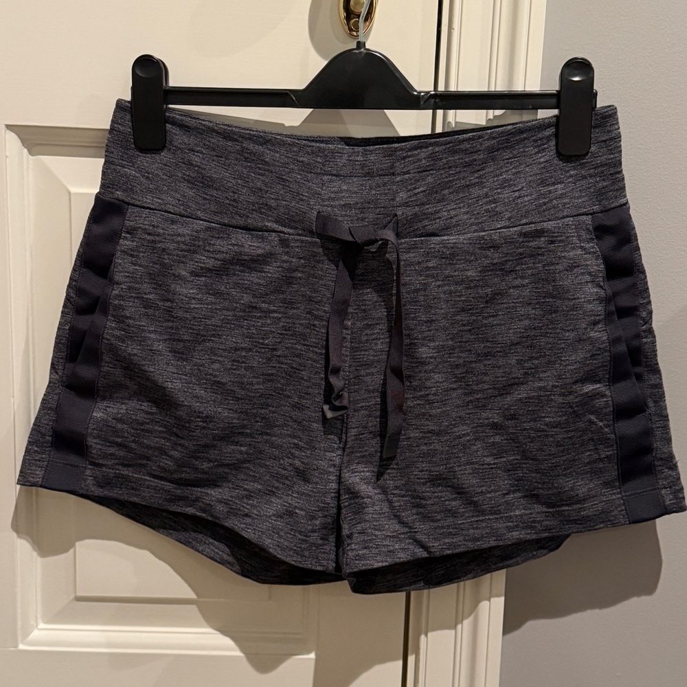 Athleta Gray Athletic Shorts with Drawstring Waist